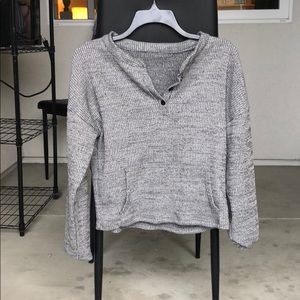 Gray Crop Sweater